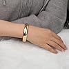 YREQUE 14K Gold Chunky Bangle Bracelet for Women Gold Plated Round Wrist Hinged Cuff Open Wide Bracelet Women Jewelry Gift #1