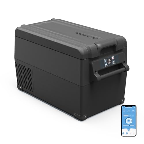 Alpicool NCF35 35L Compressor Car Refrigerator, Portable Camping Fridge DC 12v Freezer for TruckCampervanRVBoat, -20℃ to 20℃(Black)
