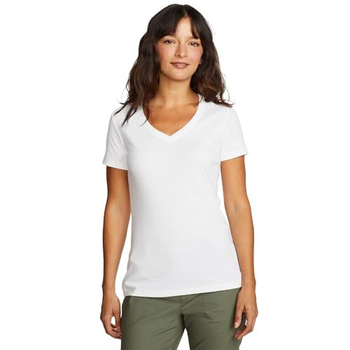 Tee-shirt manches courtes Eddie Bauer femme anti-déformation pour un vêtement durable et doux