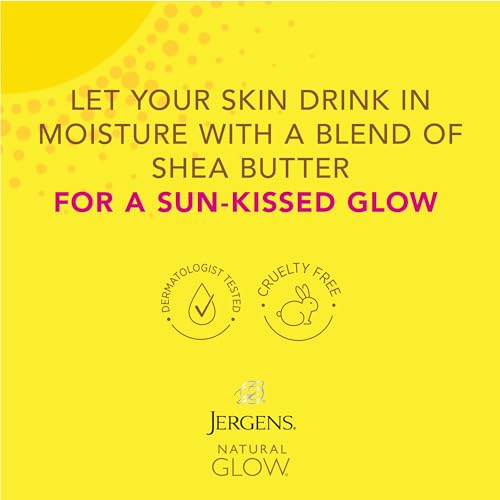 jergens natural glow in shower lotion self tanner for fair to medium skin tone sunless tanning wet skin lotion for gradual flawless color 75 ounce packaging may vary