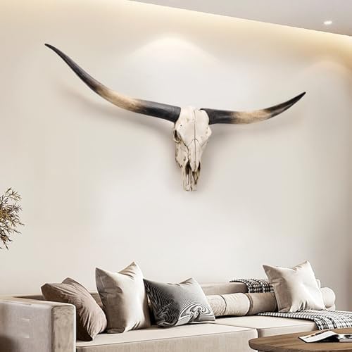 70 inches -long horns wall decor,animal skulls,longhorn skull,cow...