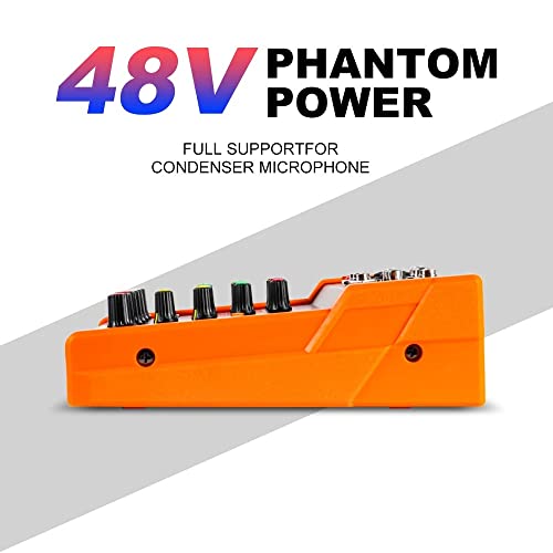 Ficha técnica CVNIMV Mezclador de Audio PTM-4 Consola de Mezclas para DJ con Tarjeta de Sonido Alimentación Fantasma USB de 48 V para PC Grabación Canto Webcast Fiesta - Fernando Cortés Ficha técnica CVNIMV Mezclador de Audio PTM-4 Consola de Mezclas para DJ con Tarjeta de Sonido Alimentación Fantasma USB de 48 V para PC Grabación Canto Webcast Fiesta - Fernando Cortés