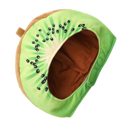 Kisangel Copricapo Decorativo di Peluche Kiwi per Feste Cappello da Cosplay Leggero e Confortevole Accessorio per Carnevale Mascherate e Spettacoli