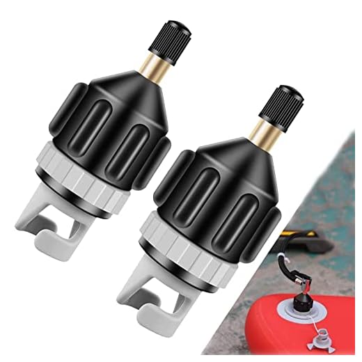 ysister SUP Ventil Adapter,2 Stück Adapter Sup Kompressor,PE Stand Up Paddle Pumpe Adapter,SUP-Pumpe Zubehör,für Kanu Kajakfahren Paddelboard Schlauchboot
