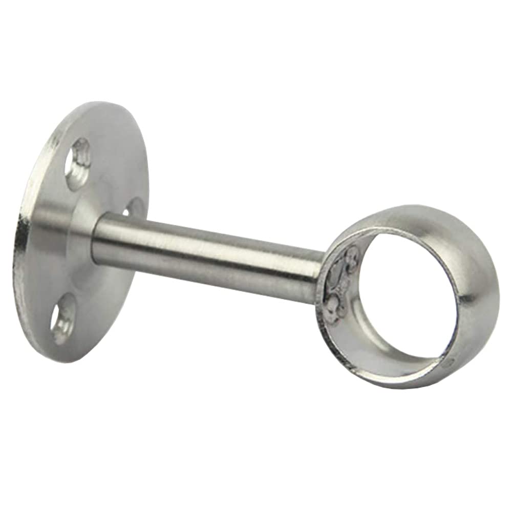 Kyuionty 4 stuks douchegordijn kast staaf houder 26 mm/1 inch plafond montage pijp flens socket, roestvrij staal gordijn staaf beugels, wit