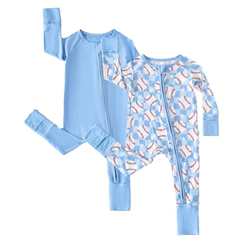 Chichoo Rayon from Bamboo Baby Pajamas Boy 2pack Baseball