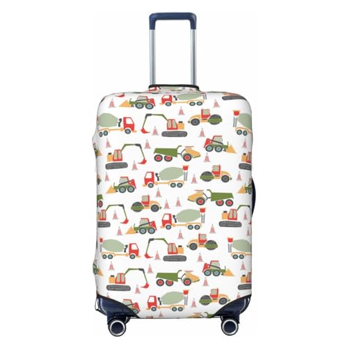 Travel Luggage Cover - Excavator Washable Suitcase Covers Protector Fits 18-32 Inch Luggage