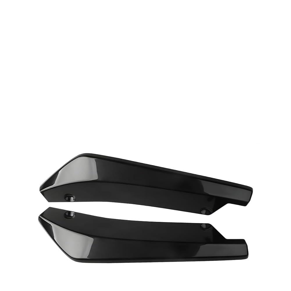 2Pcs Rear Bumper Diffuser Spoilers for VW Tiguan X 2020 2021 2022 2023 2024, Universal Car Rear Bumper Lip Spoiler Anti-Scratch Protector Exterior Decorations,A/Black