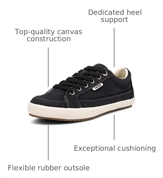 Image of Taos Moc Star 2 Women's Sneaker - Fresh Canvas Design with Removable Footbed, Arch Support and Durable Lightweight Outsole for All Day Walking and Everyday Style