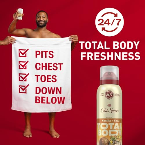Old Spice Whole Body Deodorant Spray for Men, Aluminum Free, Vanilla + Shea Scent, 24/7 Odor Protection, 24/7 Lasting Freshness, Dermatologist Tested, Gentle on Skin, Safe to Use All Over, 3.5 oz - Image 3