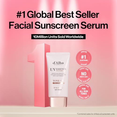 Image of d'alba Piedmont Waterfull Tone-Up Sunscreen Serum (1.69 fl oz x 2), SPF 50+