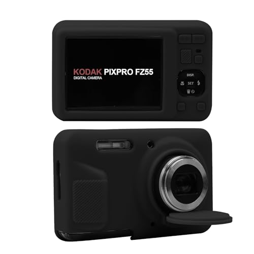 Funda de silicona para cámara Kodak PIXPRO FZ55 negra miniatura 1