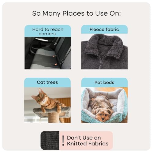 Image of Uproot Cleaner Mini Pet Fur Removal Tool - Pocket-Sized Dog Hair Remover for Car, Clothes, Cat Beds & Tight Corners - by The Creators of The Uproot Cleaner Pro Pet Hair Removal Tool