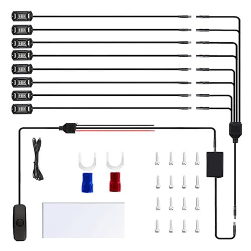 Luces LED de roca impermeables IP68 con gran angular de 150 grados para chasis de UTV 2