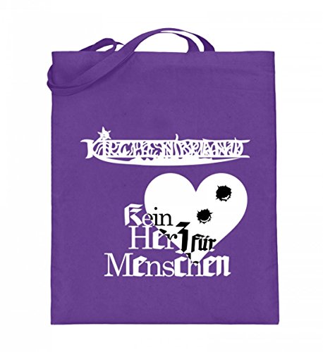 Sac en toile de jute KirCHENBRAND cabas violet de 38cm-42cm pour le quotidien et les cours