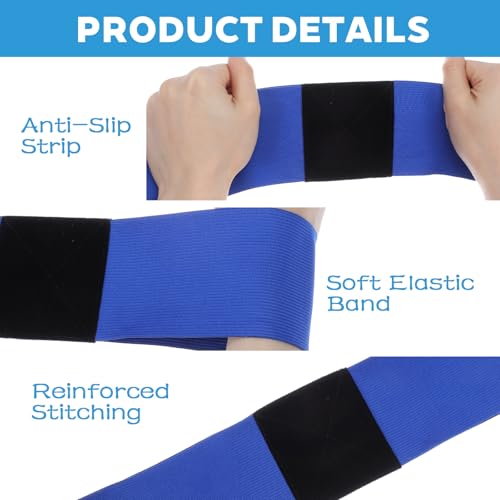 3 Stück Golfschwung-Trainer-Hilfe, Elastische Golf Schwungtrainer, Golf Swing Band, Golf Swing Handgelenk, Verbessern Sie Ihre Schwunghaltung und Schwungfähigkeiten für Anfänger(Schwarz/Weiß/Blau)