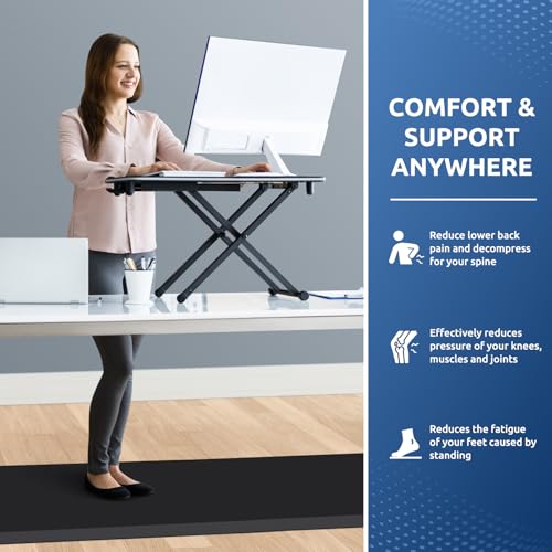 Image of 0.8 inch Thick Kitchen Mat Cushioned Anti Fatigue Rug Comfort Floor Mats | Water-Resistant, Non-Slip, Easy to Clean Comfort Floor Mat for Kitchen, Sink & Office, Multiple Colors & Sizes, 72 inch x 22 inch