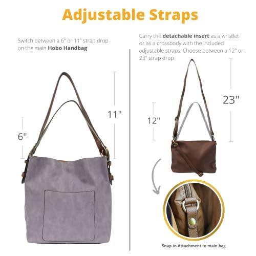 Image of Joy Susan Womens Faux Leather: Hobo 2-in-1 Handbag