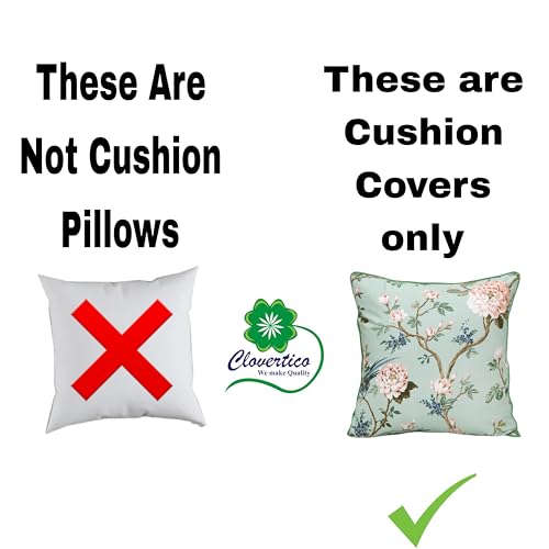 Image of Handmade Throw /Pillow Cushion Cover : 100% Cotton Fabric : High Thread Count : Set of 5