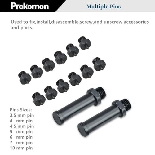 Prokomon Variable Cylinder Spanner Wrench Set; 15Pc Adjustable with Variable Spanner Wrench Pins - Image 4