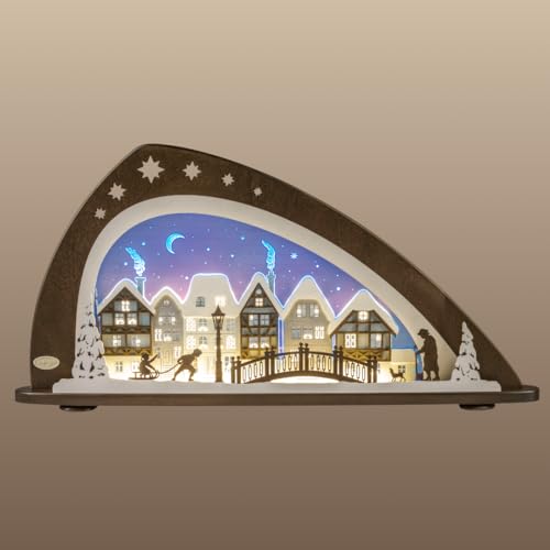 weigla - Schwibbogen original Erzgebirge I Motiv Winter in der...