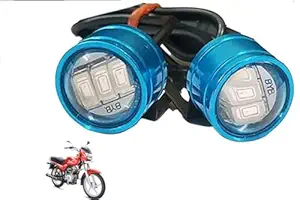 Blue colour 6 Led Strobe Light for Bike | Warning Emergency Police Light | Motorcycle Strobe Light | Compatible with Bajaj CT 100