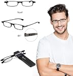 SKYOAK paquet de 2 Ultra Légèreté mince pliant Verres de lecture Femmes Hommes TR90 Lecteurs d'ordinateurs Portables Slim Flat Glaces