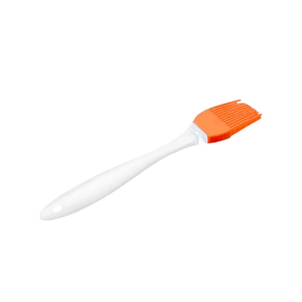 Yamart Silicone Basting Pastry Brush, Barbecue Baking DIY Kitchen Cooking Tools, Food Grade, Dishwasher Safe Basting Brush for Baking Bakeware, Bread, Cook Oil, Cream and BBQ Tools Basting (Orange)