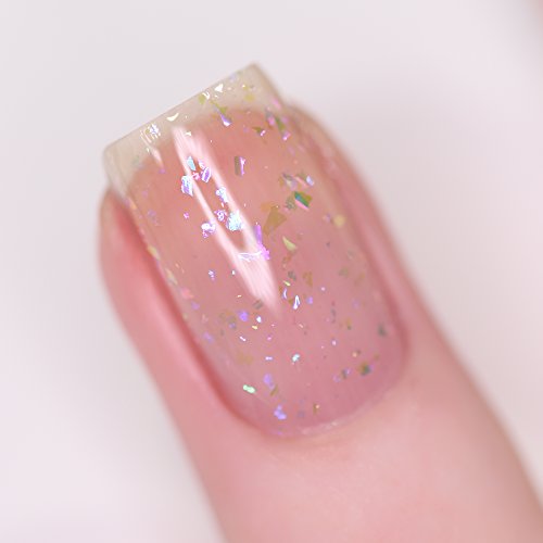 Image of ILNP Looking Glass - Blue, Purple, Pink Color Shifting Iridescent Flakie Topper Nail Polish