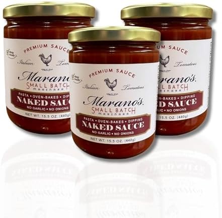 Amazon.com : Marano's Small Batch Premium Pasta Sauce, Naked, 15.5 oz