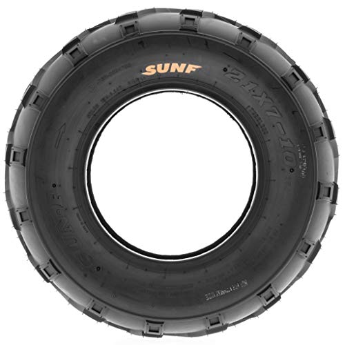 Set of 4 SunF A004 Go-Kart ATV Tires 21x7-10 Front & 22x10-10 Rear, all terrain, 6 PR, Tubeless
