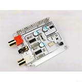 ZWEquipint Per RASPBERRY Pi 4B HiFi, Dual ES9023 convertitore digitale-analogico con uscita I2S, decoder audio 192kHz/24-bit che supporta DLNA e per AIRPLAY, include telecomando IR