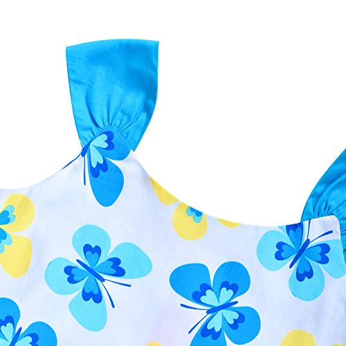 Sunny Fashion Girls Vintage Dress 50s Retro 1950s Rockabilly Pink Butterfly4