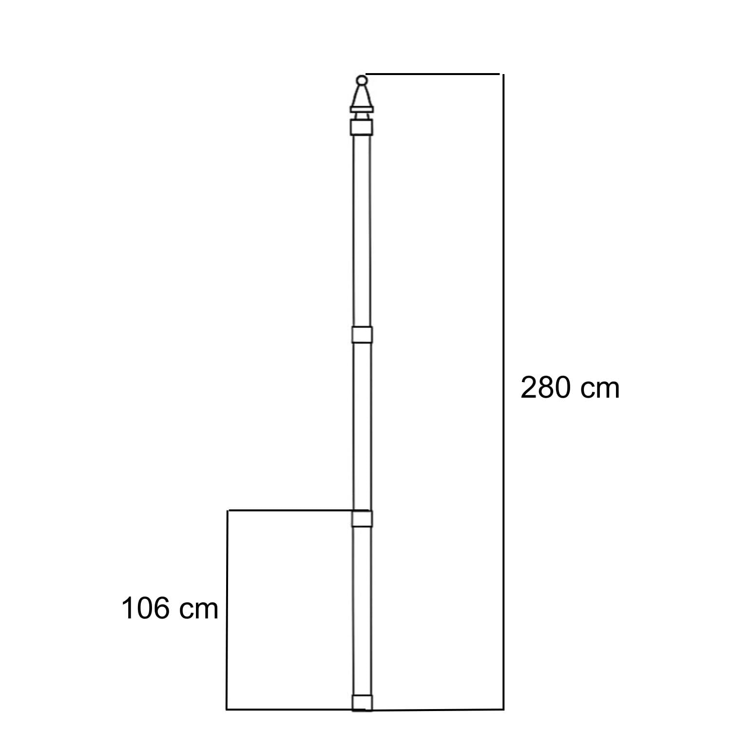 zeltstangen teleskop 280 cm Zeltstange Alu 106-280cm Sack Markise Sonnensegel Tarpstange Stützstang Sport & Freizeit <tc>Größe</tc>:110 Pirelli Scorpion E-MTB M zweirad