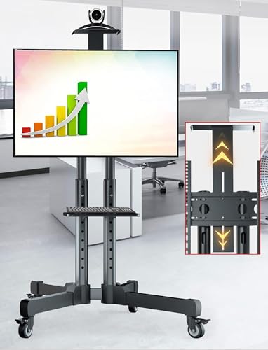 Soporte móvil para TV con ruedas para panel plano miniatura 3