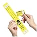 1000 Durable Yellow Hotel Bag Identification Tags with Transfer Tape on Back with Consecutive Red Numbering. Baggage Claim Check Tag Size: 10 1/2