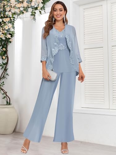 Women's 3PC Mother of The Bride Pants Suits for Wedding Elegant Sets Wedding Formal Outfit2