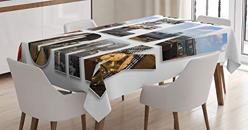 ABAKUHAUS New York Nappe, New-York Collage, Linge de Table Rectangulaire pour Salle à Manger...