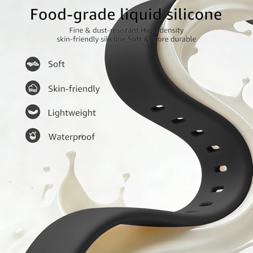 Image of 6 Pack Sport Bands Compatible with Apple Watch Band 38mm 40mm 41mm 42mm 44mm 45mm 49mm 46mm,Silicone Waterproof Strap for iWatch Apple Watch Series 11 10 9 Ultra 8 7 6 5 4 3 2 1 SE Women Men