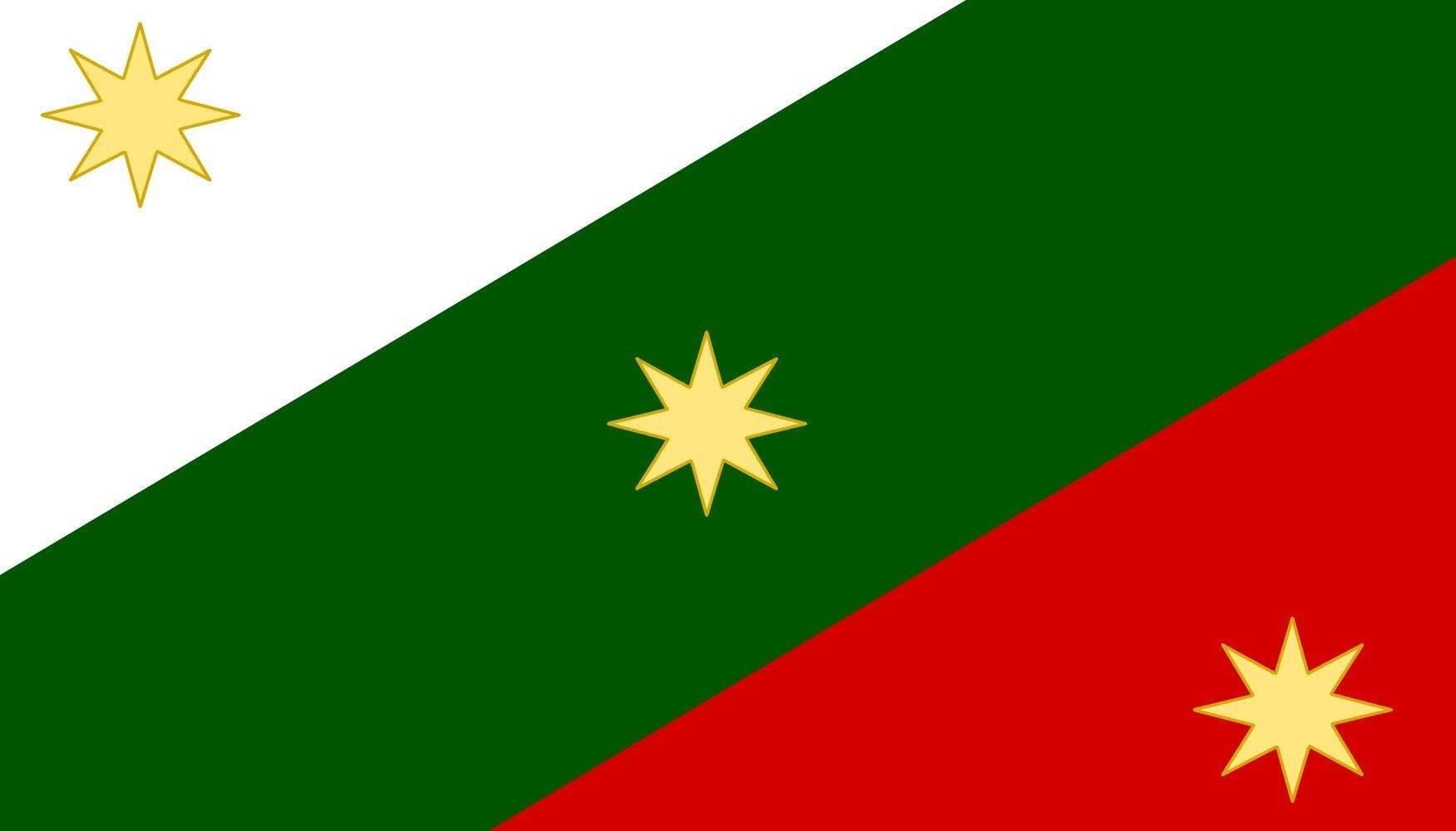 Drapeau Trigarante des Trois Garanties de l'Armée Mexicaine Historique