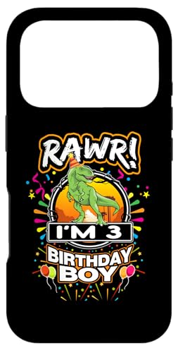 Rawr I'm 3 3rd�o�[�X�f�[T-Rex ���� 3 �� �j�̎q�p �X�}�z�P�[�X iPhone 17 Pro �p