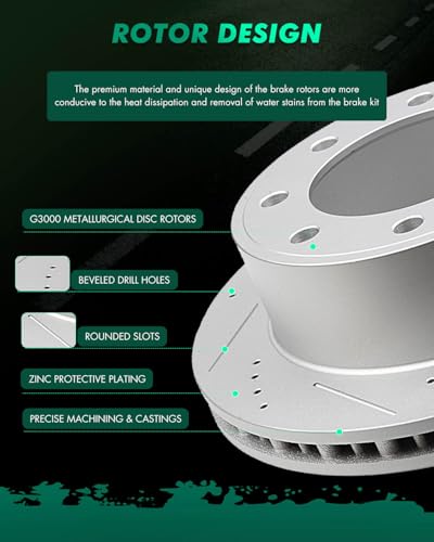 Image of SCITOO Brake Kits Front Rear Brake Rotors Brake Pad:54078;D824;54074;D757