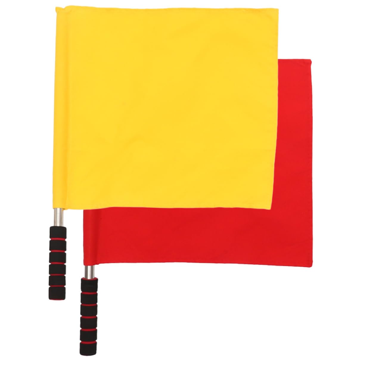 MUSISALY 2Pcs Waving Judge Flags Durable Signal Flags for Sports Events Racing and Traffic Direction Includes Handle Flag
