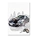 Black Porsche by The Macneil Studio, 30x47-Inch Canvas Wall Art