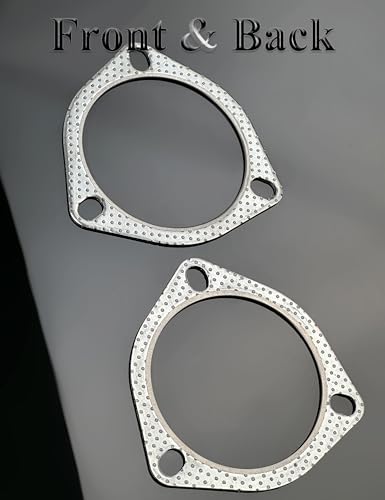 Image of YAMAKATO 3.5in 3-Bolt Exhaust Gasket w /Fire Ring High-Temp Muffler Gasket 120-08930-0002 TN (3-PACK)