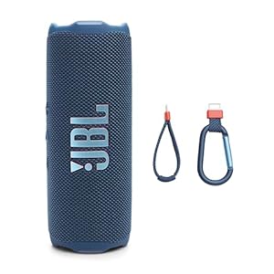 JBL Flip 7 – Portable Waterproof and Drop-Proof Speaker, Bold Pro Sound with AI Sound Boost, 16Hrs of Playtime, and PushLock System with Interchangeable Accessories (Blue)