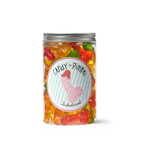 Candy Pimmel – Zuckerhimmel, 300 Gramm Naschdose, Fruchtgummis in Penis Form, witziges Geschenk für Freunde – der…