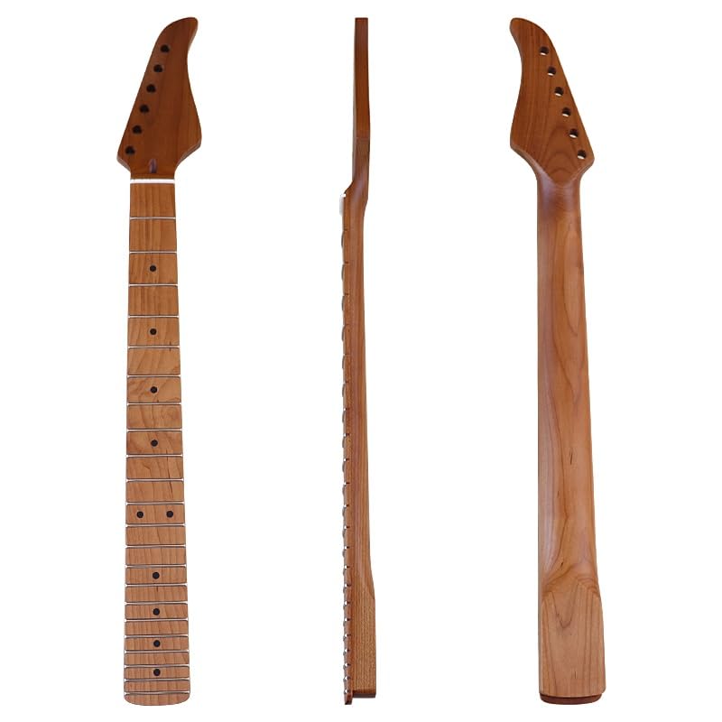 Gitara elektryczna 6 strunowa pieczony klon kanadyjski 22 progi szerokość 5,6 cm naturalny kolor ładne rękodzieło