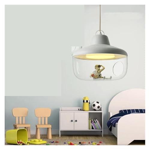 Lustre suspension design nordique en verre blanc luminaire moderne