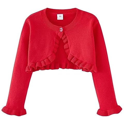 PythJooh Baby Girls Long Sleeve Bolero Cardigan Cover